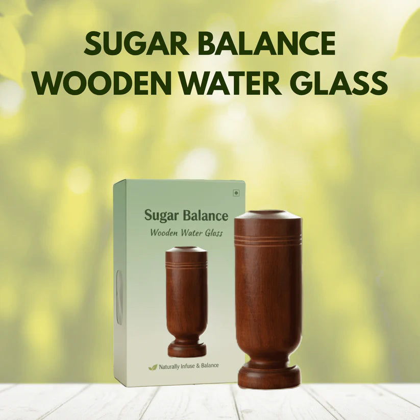 PureRelief™ - Sugar Control Wooden Water Glass